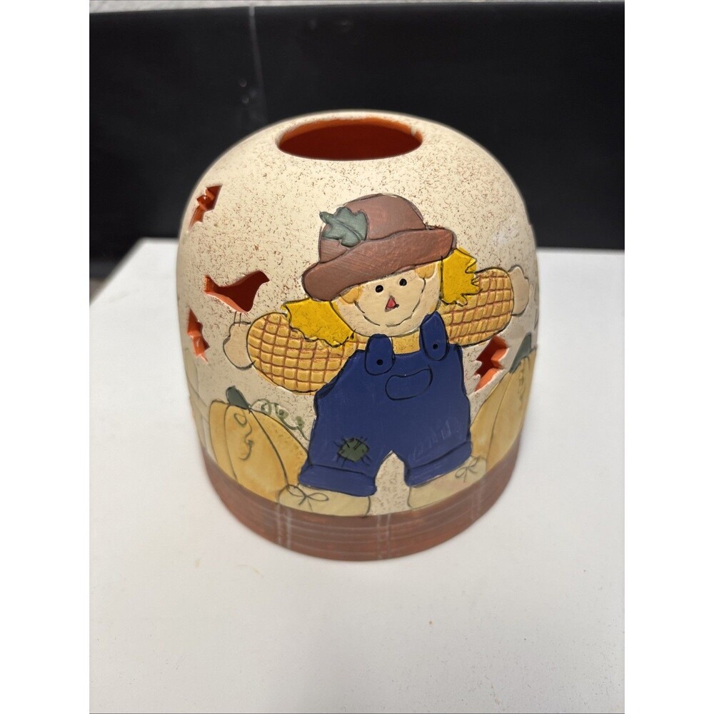 Candle Shade Lantern Top Scarecrow Fall Autumn New Colorful Cut Out Pumpkins